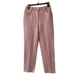 St. John Sport Essentials Light Pink Straight Leg Pants/Jeans P
